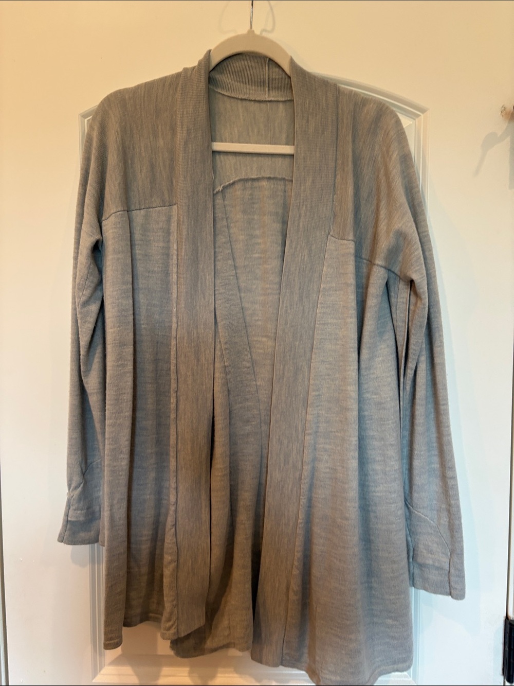 lululemon athletica Light Blue Open-Front Cardigan